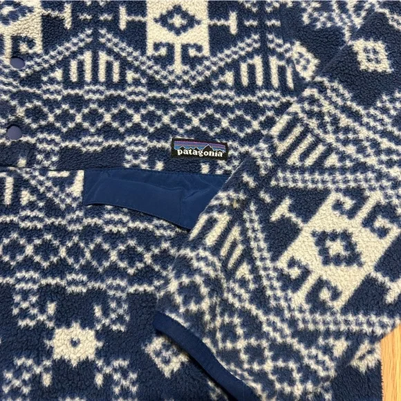 Patagonia Synchilla Mens Small Nordic Fisher Snap-T Pullover Jacket - Picture 5 of 8
